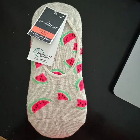 NWT West Loop Women's Liners 3 Pairs Shoe Size 4-10 - Picture 1 of 3
